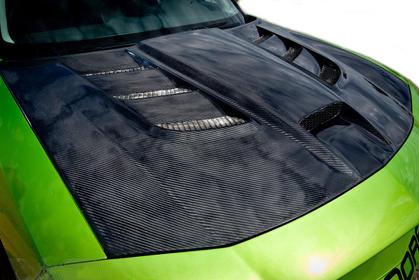 Black Ops Carbon Fiber Sniper Style Hood 06-10 Dodge Charger - Click Image to Close